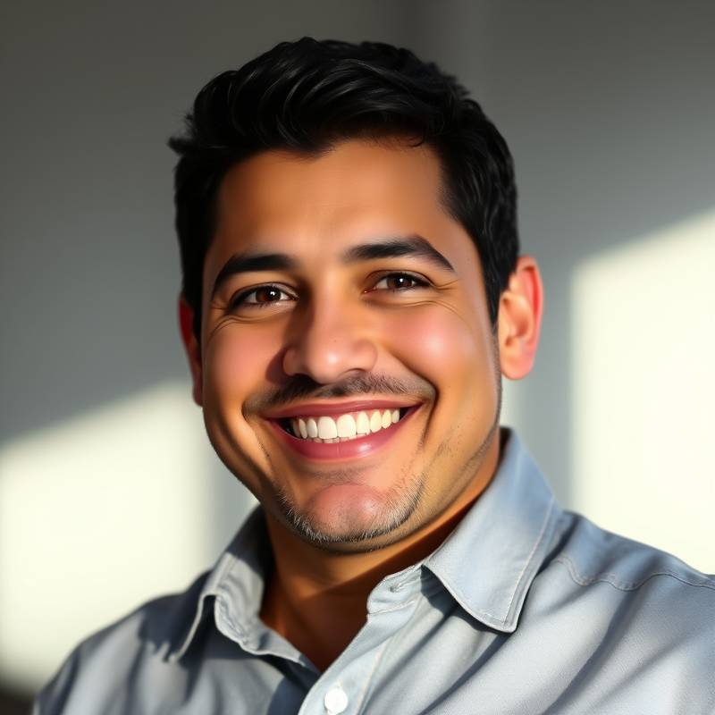 Headshot of Javier Ramirez, Co-Founder and Studio Manager at IlluminArt Studios. He is smiling and wearing a casual shirt.